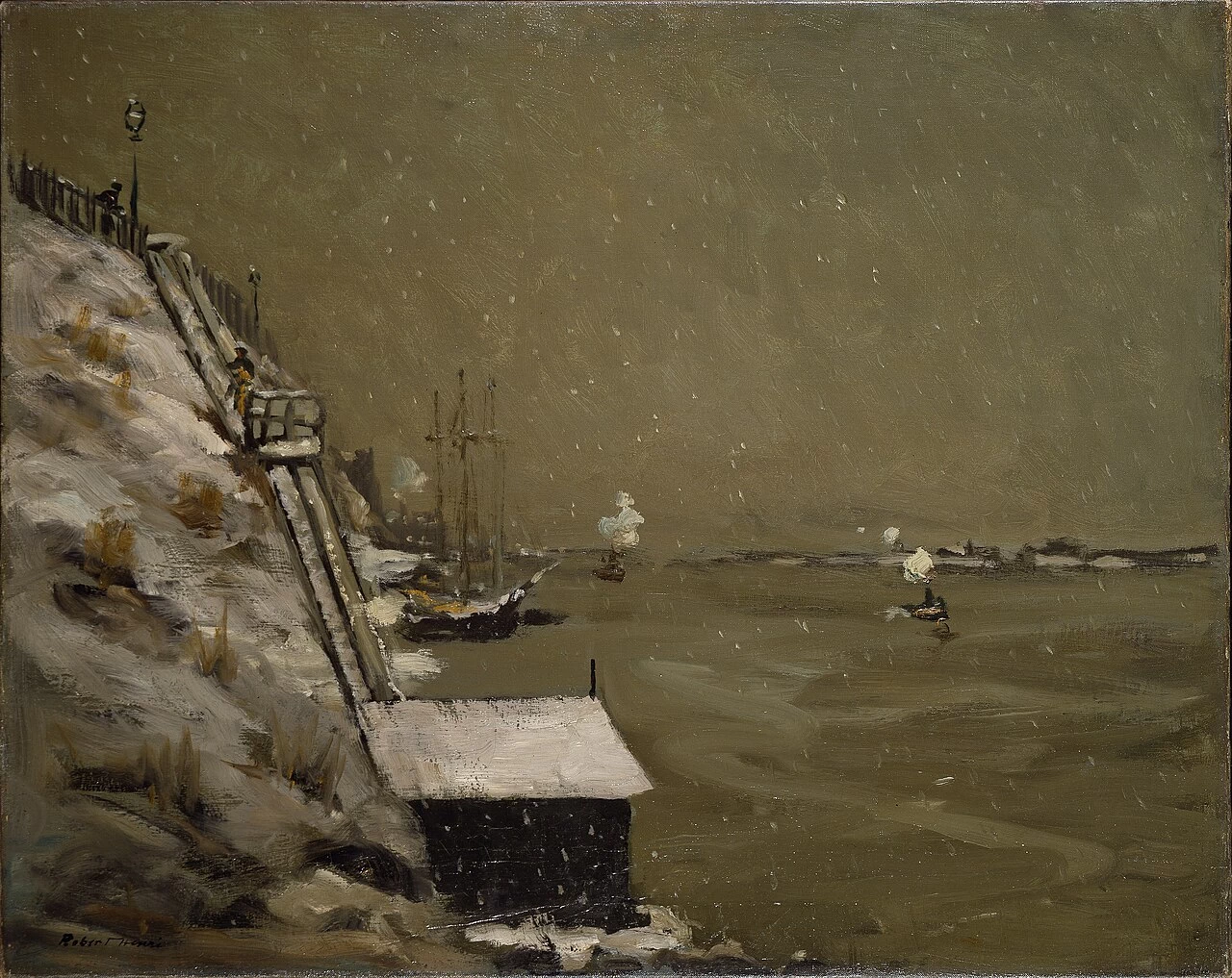 Argine dell'East River, inverno - Hirshhorn Museum and Sculpture Garden